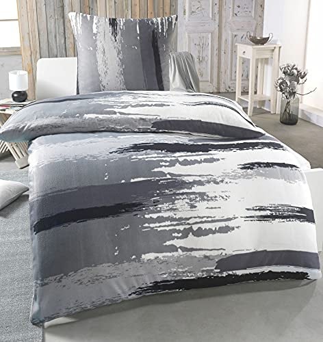 DreamHome Warme Winter Microfaser Thermo Fleece Bettwäsche 135x200 155x220 200x200 Moderne, Größe:200 x 200 cm, Design - Motiv:Design 6