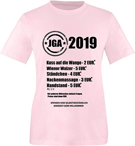 EZYshirt® JGA 2019 Junggesellenabschied Preisliste T-Shirt Herren