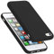 Cadorabo Hülle kompatibel mit Apple iPhone 5 / 5S / SE 2016 Hülle Silikon Handyhülle für iPhone 5 / 5S / SE 2016 Case aus flüssigem Silikon- Kratzfeste dünne TPU Schutzhülle - Liquid SCHWARZ