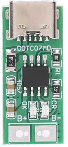 2-teiliges Lademodul Batterielademodul Typ-C-Lademodul 5V-4,2V Li-Ionen-Li-Polymer 3,7V 18650 Handy-Akku DDTCO7MD
