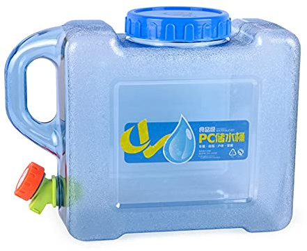 Tanica con Rubinetto, 10 l, Serbatoio 'Acqua in plastica, per Campeggio, Auto, casa