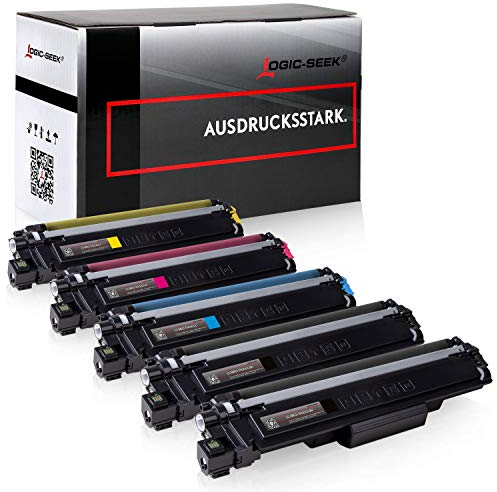 Logic-Seek 5 Toner kompatibel für Brother TN243 CMYK TN243 DCP-L3510CDW DCP-L3550CDW HL-L3210CW HL-L3230CDW HL-L3270CDW MFC-L3710CW MFC-L3730CDN MF
