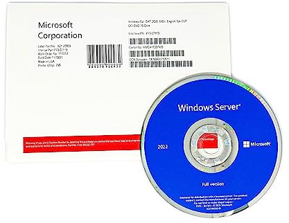 Microsoft Windows Server 2022 Datacenter 16Core [DE] DVD, P71-09391, Schwarz