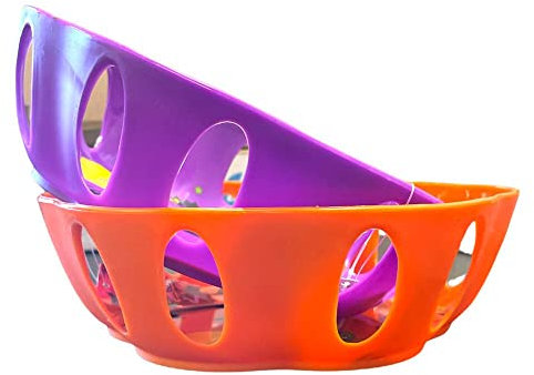 PMS 975060 Plastic Party Dish | Purple/Orange | 1 Pc-21.5 Accessory