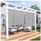 XXIOJUN Outdoor Rollo - Außenbeschattung Fenster Jalousien - Privatsphäre Patio Sonnenschutz Rollo Für Pergola Deck Porch Gazebo Balkon ( Farbe : Hellgrau , Größe : 4' Wx6' H )