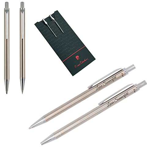Pierre Cardin® AMOUR Set aus Kugelschreiber und Drehbleistift mit Gravur | Premium Stifte | Etui | edel | personalisiertes Geschenk | Namen | graviert | Jahrestag | Geburtstag