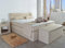 AUKONA Boxspringbett Hanna 100x200, Beige H3, 7 Zonen Taschenfederkern-Matratze, H2 H3 H4, Komfortschaum-Topper, Lieferung und Aufbau kostenlos