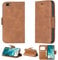 Coque pour Logicom Le Connect Etui Compatible avec Logicom Le Connect Étui pour téléphone Portable Couverture à Rabat en Cuir PU YZW Étui Portefeuille Brown