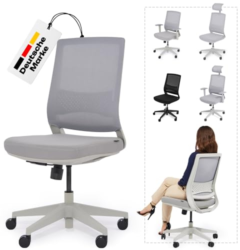 VALKENSTOL M2 Bürostuhl Ergonomisch mit individuell konfigurierbarer Armlehne und Kopfstütze für maximale Bewegungsfreiheit