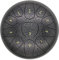 Fesjoy Zungentrommel aus Stahl 6 Zoll Steel Tongue Drum 11 Notes Handpan Drum mit Drum Mallet Finger Picks Percussion für Meditation Yoga