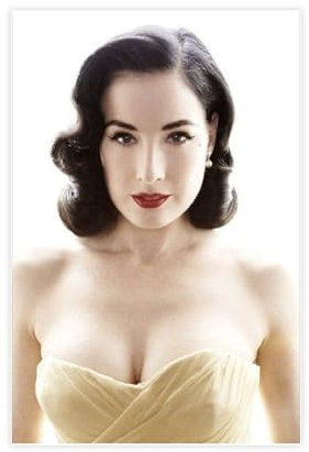 FrySky Schauspieler Dita Von Teese Leinwand Poster Schlafzimmer Dekor Sport Landschaft Büro Zimmer Dekor Geschenk Unrahmen-Stil 30 x 45 cm