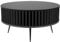 golddor Couchtisch Borneo, Lamellen-Design, Durchmesser 90 cm, Höhe 46 cm lamellen, runder couchtisch, modern, beistelltisch, Tisch