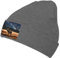 Schwarze Strickmütze, Elch auf der Wiese, weich, gute Elastizität, geeignet für den täglichen und Outdoor-Sport, dunkelgrau (Deep Heather), Einheitsgr��e