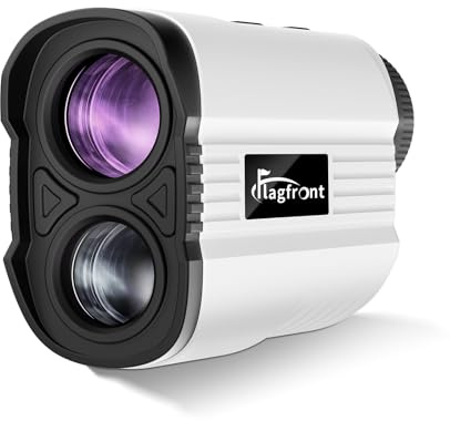 Flagfront Golf Range Finder with Magnetic, 1100 Yards, 6X Magnification | Flag Lock Vibration & HD LCD, ±1 Yard Accuracy, Rechargeable Golf Rangefinder with Slope