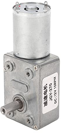 Speed Reduction Worm Gear Motor for Single Shaft DC Gear Motor with Self Locking Function and Vertical Arrangement for Barbecue Oven, Oven, and Washing Machine (10RPM)