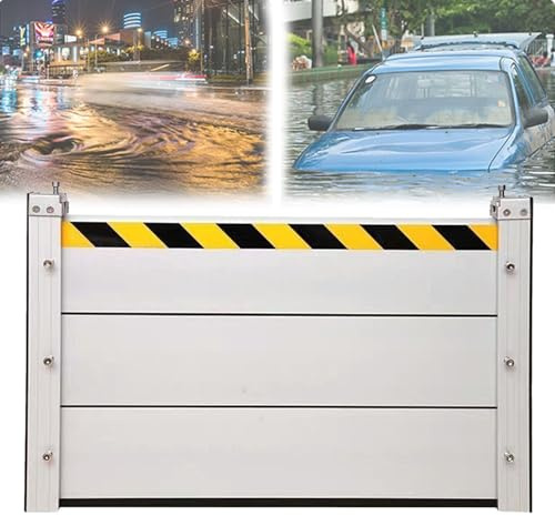 HACSYP Anpassbare Außenflutbarriere - wasserdichte Hochwasserschutztür aus Aluminiumlegierung for Kellerfenster, Garageneinfahrt, Tür, Straße