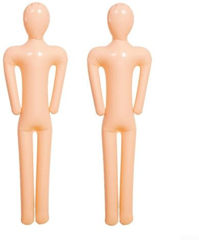 babominimer Aufblasbare Schaufensterpuppe Ganzkörper 1,5 m Halloween Dekoration Requisite Lebensgröße PVC Menschliche Form für Cosplay Spukhaus Indoor Outdoor Display 2 Pack