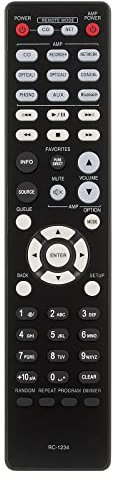VINABTY RC-1234 Replace Remote Control Fit for Denon Amplifier CD Player PMA600NE PMA1600NE DCD-600NE PMA-600NE PMA-1600NE DCD600NE HiFi