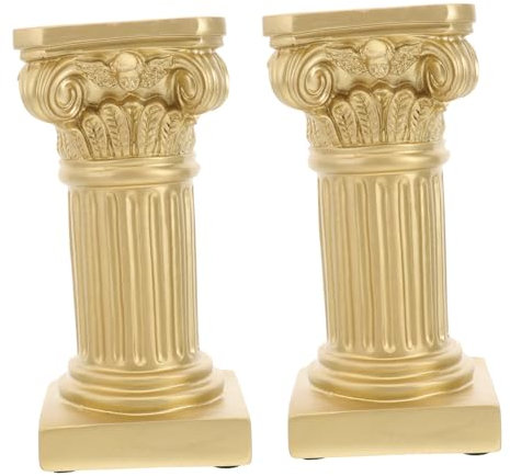 Cabilock 2pcs Römische Säule Säulen Harz Handwerk Ornament Elegante Wohnkultur Für Büro Balkon