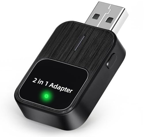 Wireless CarPlay Adapter UK, Android Auto Wireless Adapter UK, 2 in 1 Mini for iPhone Apple, Plug&Play Easy Setup Mini Car Play, Auto-Connect, Compatible with Cars from 2016/iPhone iOS 12+/Android 11+