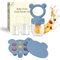 Silicone Baby Fruit Food Feeder Pacifier & Breastmilk Popsicle Freezer Molds, Food Storage Containers Breast Milk Ice Cubes for Baby Teething & Infant Self Feeding (Dark Blue)