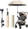 Sombrilla Carro Bebe Anti UV,Sombrilla para Cochecito,Paraguas Cochecito Protección Solar,Sombrilla de para Cochecito de Bebé,Sombrilla Lluvia para Carrito Silla de Paseo,Sombrilla de Playa