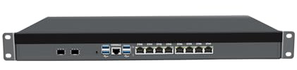 ANDAQI Firewall Appliance with SFP28, 1U Network Rackmount, PFSense, OPNsense, VPN, Router PC, Xeon E5 2680 V4, RN04, 2 x 25GbE, Console, 8 x 2.5GbE LAN, VGA, 0 RAM, 0 Storage, Barebone No System