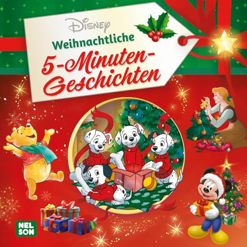 Disney Vorlesebuch: Weihnachtliche 5-Minuten-Geschichten: Für Kinder ab 3 Jahren mit den schönsten Weihnachtsgeschichten für die Adventszeit