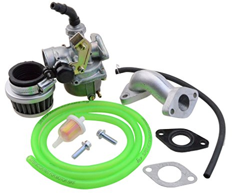 GOOFIT PZ19 Carburateur avec Filtre à air Carburateur Rebuild Kit Remplacement pour XR CRF 50cc 70cc 90cc 110cc 125cc Mobylette ATV Taotao Sunl Roketa Baja Kazuma