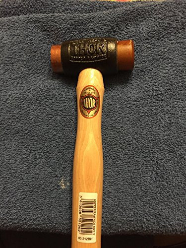 THORw Thor 03-212BH Copper/Rawhide Hammer Size 2 Head
