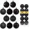 Schwarze 8,1 cm große Weihnachtskugeln – Weihnachtsbaumschmuck, Ornamente, bruchsicher, hängende Kugeln für Geburtstag, Halloween, Urlaub, Hochzeit, Dekorationen, Set mit 10 Stück