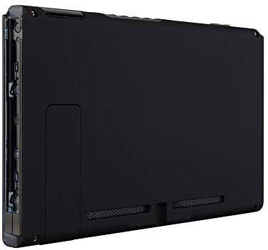 eXtremeRate Cover Posteriore Custodia Scocca DIY Case Ricambio per Nintendo Switch Console con Supporto Kickstand(Senza Console)-Nero