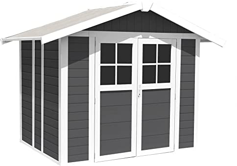 Gartenhaus, 4,9 m², Modell Deco Dunkelgrau