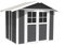 Gartenhaus, 4,9 m², Modell Deco Dunkelgrau