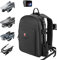 Smatree Rucksack Kompatibel mit DJI Mavic 2 Pro/Mavic Pro, Mavic Air 2/Air 2S/Mavic Air, Mavic 2/Mavic 1 (passend für DJI Remote/Smart Controller) Kompatibel mit Gopro Hero 9/ Hero 8/7/6/5 und Zubehör