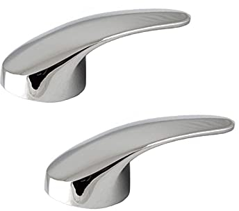 Kitchen Faucet Replacement Handle Tap Handle Lever Replacement Wasserhahn Ersatzteile Griff Faucet Handle For Bathroom,Kitchen,Sink,Bathtub Accessories Tap Replacement Accessories(2pc Silver)