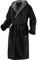 Mount Swiss Peignoir ARBON unisexe avec capuche peignoir homme femme en coton moelleux éco-tex vérifié - 4 XL Noir