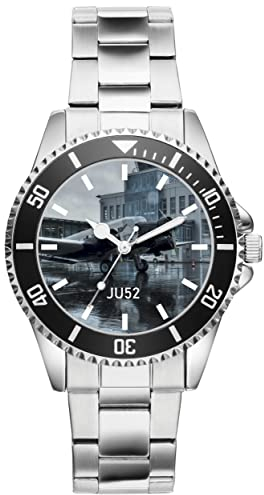 KIESENBERG Herrenuhr Junkers JU52 Fan Armbanduhr Geschenk Analog Quartz Metallband Uhr 21234