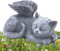 LhyBtm Katze Engel, Schlafende Katze, Schlafender Engel Katze, Grabschmuck für Katzen, Engelsflügel für Haustiere, Gedenkstein Katze, Harz Grabschmuck Statue für Haus (11,7 x 6,1 x 5,8 cm)