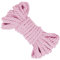 LEREATI Makramee Garn 8mm x 10m Baumwollseil Dicke Baumwollkordel Baumwollgarn, Macrame Cord Geflochten für DIY Handwerk, Basteln, Makramee Wandbehang, Vorhang, Hängepflanze (Rosa)