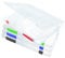 Cuyacili 4 Stück A4 Kunststoff Aufbewahrungsboxen Plastik Scrapbook Papier Aufbewahrungsboxen Büro Schreibtisch Dokumente Zeitschriften Papier Karten Umschlag Schutz Speicher Organizer 30x22,5x2cm