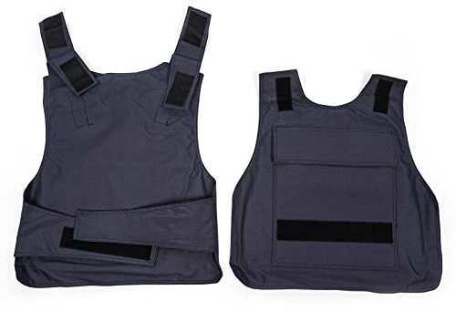 Stichschutzweste Security taktische weste Stichhemmende Polizei Schutzweste Schwarz 0.3㎡ Die Weste ist eine Einheitsgröße für alle 50X58cm