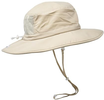 Kai Adventure Baby Sun Hat with Adjustable Chin Strap and Breakaway Safety Strap, UPF 50+ Sun Protection for Infants, Toddlers and Kids (Small, Khaki)