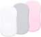 3-Pack Moses Basket Bettwäsche, 100% Mikrofaser Cradle Cradle Bettwäsche 82 * 43cm Passend für alle Cradle Matratzenform Leichtes Baby Cradle Bettwäsche für Jungen und Mädchen