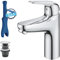 GROHE Swift Quickfix-Grifo de lavabo 1/2 Tamaño M, Cromo, menor consumo de energía/agua 24329001