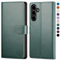 SkyDuck for Samsung Galaxy A54 5G Phone case with [RFID Blocking][Credit Card Holder]with 1 Tempered Glass Screen Protector,PU Leather Flip Book Protective Cover Women Men for Samsung A54 cases Green