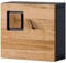 MASSIVMOEBEL24.DE Schlüsselschrank Wildeiche 32x12x29 Natur lackiert/geölt KITZBÜHEL #135, Farbe:Natur geölt/lackiert, Größe:32x12x29 cm (BxTxH)