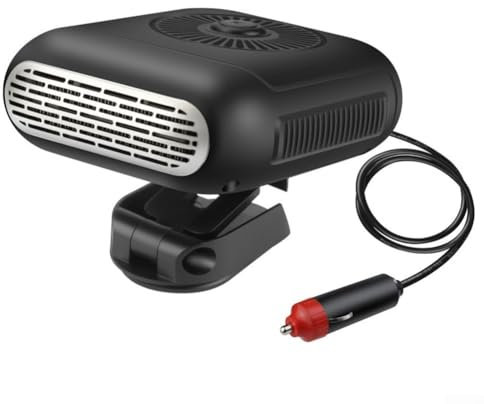 Portable Electric Heater for Cars and Trucks 24V Anti-Fog Car Defroster Car Fan Heater Car Windshield Defroster Defogger with Cigarette Lighter Auto Heater Fan