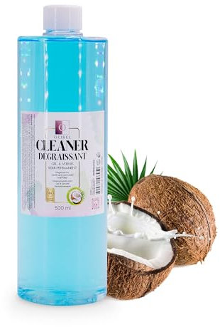 OCIBEL - Cleaner Dégraissant pour Gel et Vernis Semi-Permanent Parfum Noix de Coco - 500 ml pour Manucure, Faux Ongles et Nail Art
