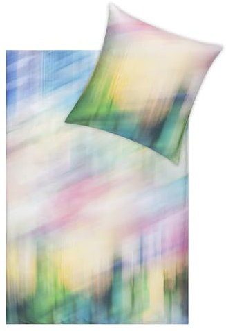 ESTELLA Mako-Satin Bettwäsche Franky 135 x 200 cm + 80 x 80 cm, Multicolor